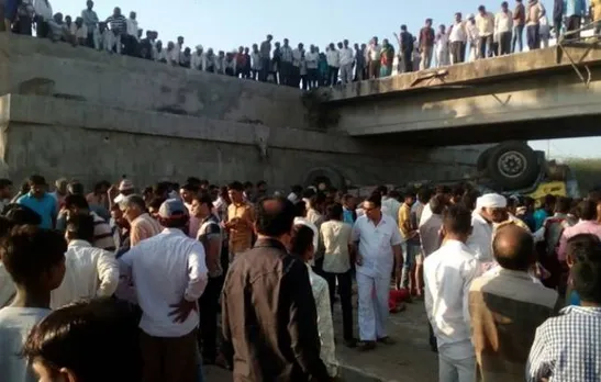 26 killed, 12 injured as truck falls into drain after skidding off Rajkot-Bhavnagar state highway in Gujarat