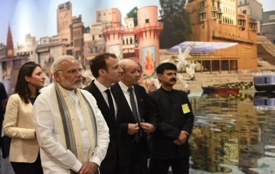 PM Modi, Emmanuel Macron enjoy boat ride at Assi Ghat in Varanasi