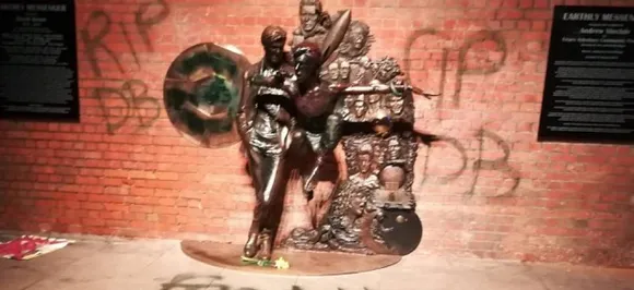 David Bowie statue vandalised 48 hours after its unveiling