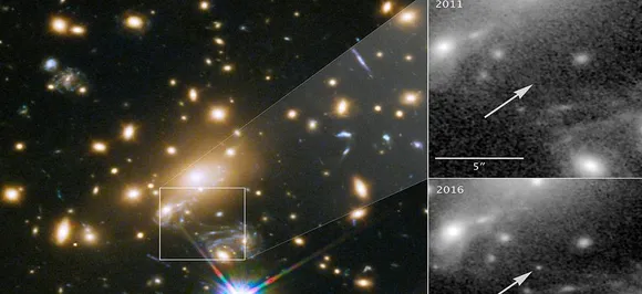 Hubble space telescope discovers Icarus, a blue supergiant star , 9 Bn years away from earth