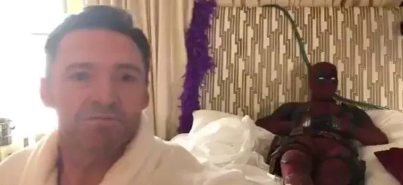 Ryan Reynolds as Deadpool crashes Hugh Jackman's birthday message video
