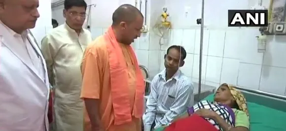 UP: Yogi Adityanath visits dust-storm affected people; announces ex-gratia of Rs 4 lakh for kin of diseased