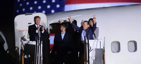 Ahead of Trump-Kim summit, North Korea frees three American prisoners