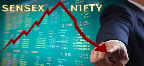 Sensex down 95 pts, Nifty below 10,750 in late morning trade