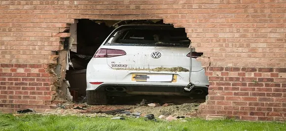 Speeding car crashes into roadside house; two dead, three severely injured