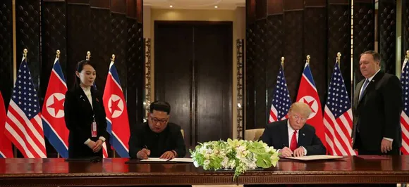 Donald Trump, Kim Jong-un sign 'comprehensive document' at historic Singapore summit