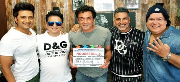 Boys are back! Akshay Kumar, Riteish Deshmukh, Bobby Deol start shooting for Housefull 4