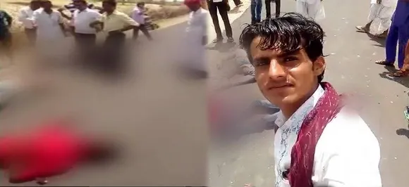 Shocking! Man takes selfie in front of dying road accident victims