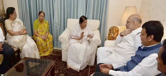 Amit Shah discusses Lok Sabha preparations with Maharashtra leaders; meets Lata Mangeshkar