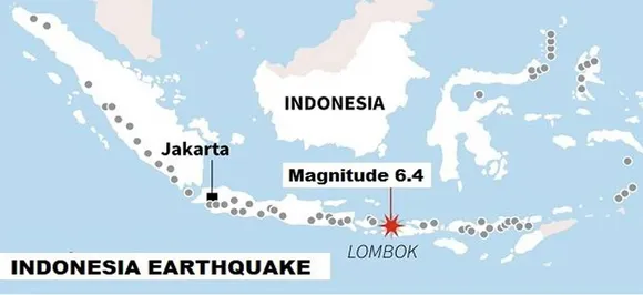 Indonesia earthquake: 10 dead, dozens injured after magnitude 6.4 quake hits Lombok island