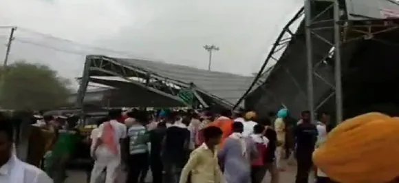 Tin shed collapse injures 15 in Rajasthan