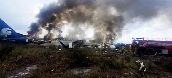 Passenger plane carrying 97 people crashes in Mexico