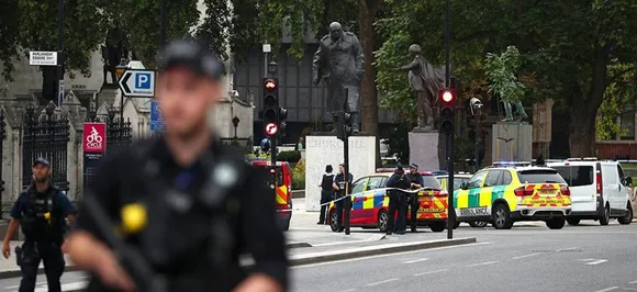 Car crashes into barriers outside UK Parliament in terror attack; 3 injured
