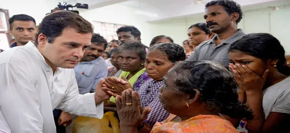 Rahul Gandhi Kerala visit: Congress chief felicitates fishermen who helped flood-affected people