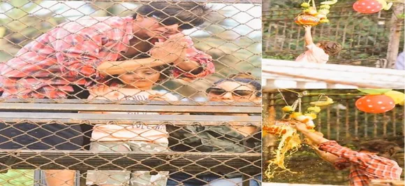 Shah Rukh Khan with paparazzi sweetheart AbRam celebrate Janmashtami