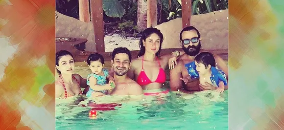 Kareena and Saif soaking up happiness in Maldives with little Taimur