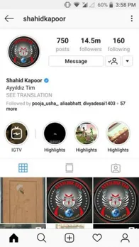 Shahid Kapoor's Instagram and Twitter handles hacked for an hour; Restored now