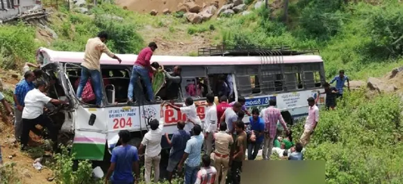 52 dead as overcrowded state-run bus plunges into valley in Telangana, CM Rao expresses shock  
