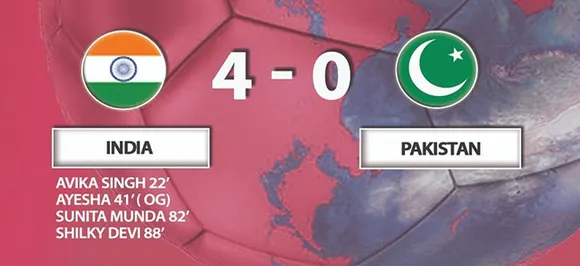 Indian women thrash Pakistan 4-0 in AFC Championship Qualifiers 
