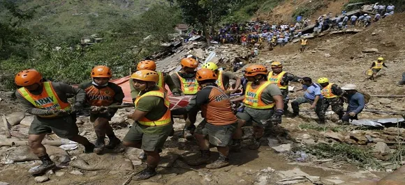 Philippines: Landslide kills 18, buries houses in Cebu
