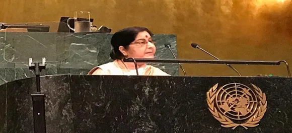 At UNGA, Sushma Swaraj's seven-minute 'surgical strike' against Pakistan