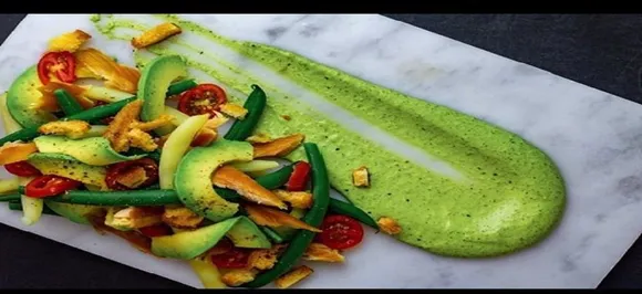 Frisco salads dressed in green - and shades of India