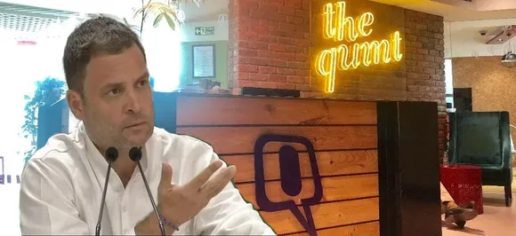 IT raids at 'The Quint' office Modi government's attempt to suppress freedom of speech: Rahul Gandhi