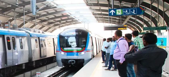 Metro rail service in Hyderabad hit