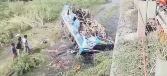 West Bengal: 5 dead, 20 injured as bus falls into Haripal canal in Hooghly