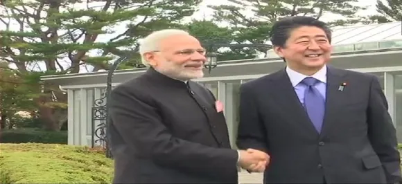 India-Japan 13th annual summit: PM Modi meets Shinzo Abe in Yamanashi