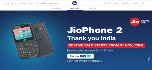 Jio Phone 2 festive open sale starts today; check here to grab mouth-watering offers this Diwali