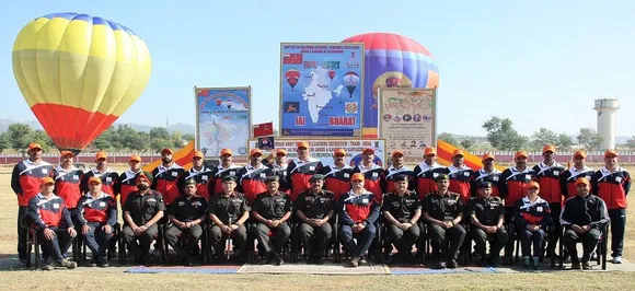 Hot air ballooning expedition covering over 3,000 km distance flagged off from Jammu