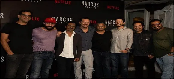 Narcos: Mexico' stars Micheal Pena, Diego Luna meet 'Sacred Games' team