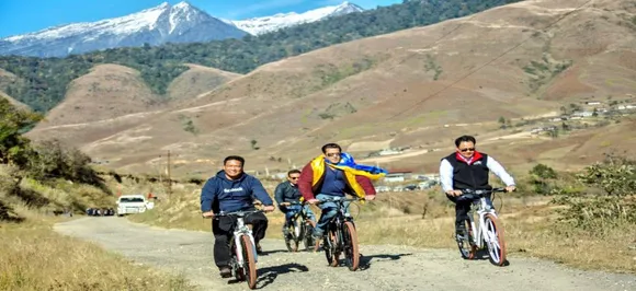 Bharat star Salman Khan goes cycling with Arunachal Pradesh CM, check out the pictures