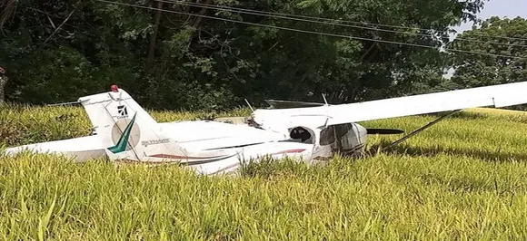 Telangana: Trainee aircraft crashes at Bahupeta in Yadadri Bhuvanagiri district