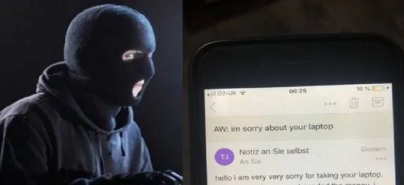 Thief steals laptop from a university student, leaves a sorry text 