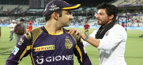 Shah Rukh Khan shares a special message for his former captain Gautam Gambhir