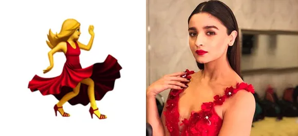 Alia Bhatt recreates the red dancer emoji with a twist, Check here!