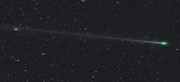 Unusual star spotted in the outer regions of a disc of dust and gas