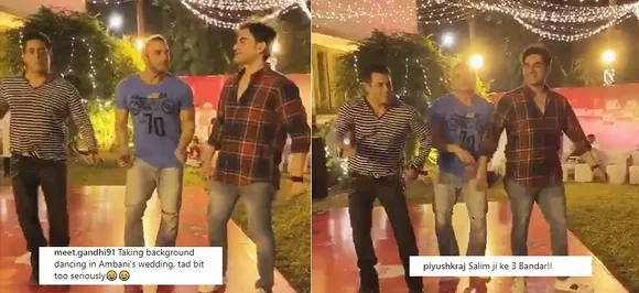 Salman Khan shakes a leg with brothers Sohail and Arbaaz at Christmas bash, gets trolled for dancing