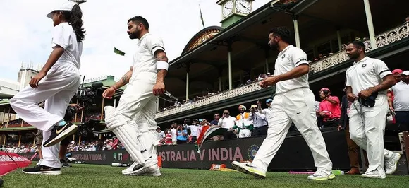  Indian cricket team players wear black armbands to mourn death of Ramakant Achrekar