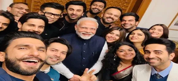 Ranveer, Alia and other Bollywood stars meet PM Modi