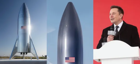Elon Musk shows off prototype of Starship, retro-looking, Mars-bound rocket