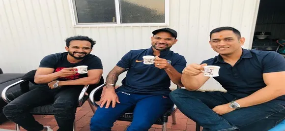 Kedar Jadhav shares a cup of tea with MS Dhoni, Shikhar Dhawan, takes a 'subtle dig' at Hardik Pandya and KL Rahul