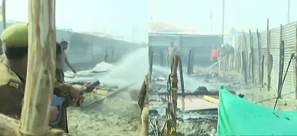 Cylinder blast in Digambar Akhada camp causes massive fire at Kumbh Mela, goods worth lakhs gutted
