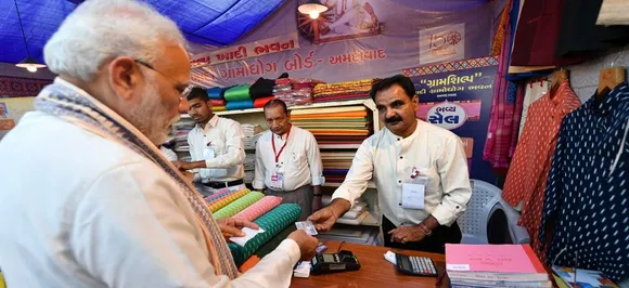WATCH: PM Modi buys Khadi jacket at Amdavad Shopping Festival using RuPay card 