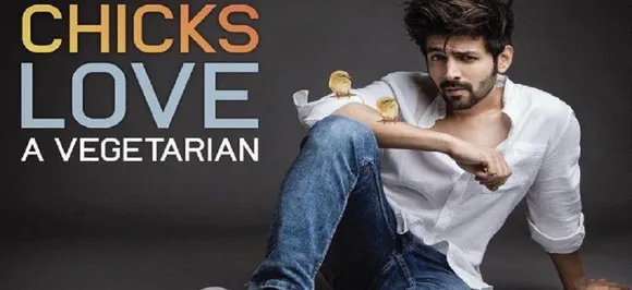 'â€™Chicks love a Vegetarianâ€™â€™, Kartik Aaryan is the new face of PETA India