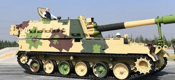 Watch: Narendra Modi rides K-9 Vajra self-propelled howitzer, video goes viral