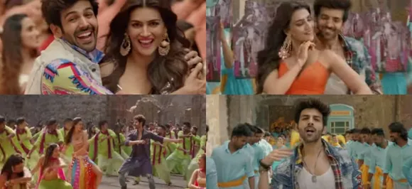 Luka Chuppi song Poster Lagwa Do: Kriti Sanon and Kartik Aaryanâ€™s cute chemistry is unmissable
