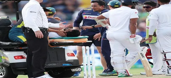 Dimuth Karunaratne gets hit by bouncer, taken to hospital in Canberra Test vs Australia
